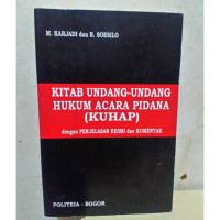 Image of KITAB UNDANG-UNDANG HUKUM ACARA PIDANA